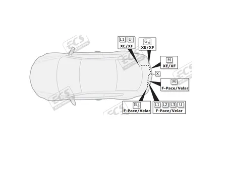 Электрика фаркопа ECS (13 pin) для Jaguar F-Pace 2017-2020 JG007H1 в 