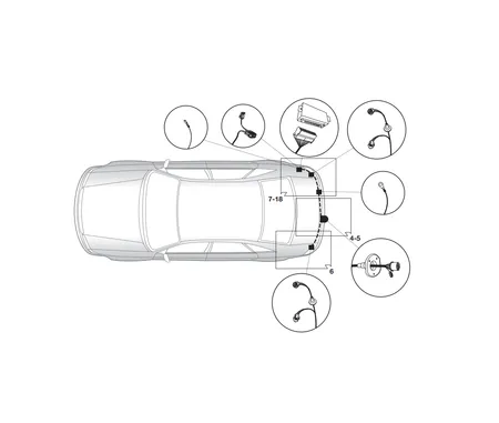 Электрика фаркопа Hak-System (13 pin) для Jaguar XF 2008-2011 21360502 в 