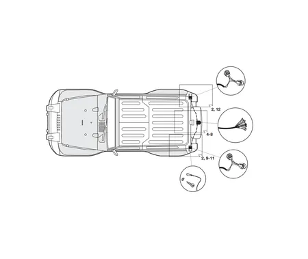 Электрика фаркопа Hak-System (13 pin) для Jeep Wrangler 2007-2018 26610501 в 