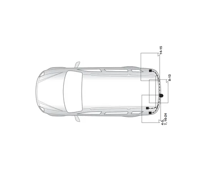 Электрика фаркопа Hak-System (13 pin) для Kia Carens 2006-2013 26100523 в 