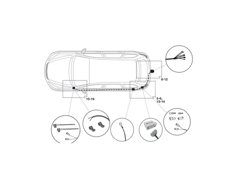 Электрика фаркопа Hak-System (7 pin) для Kia Carens 2013- 12100550 в 