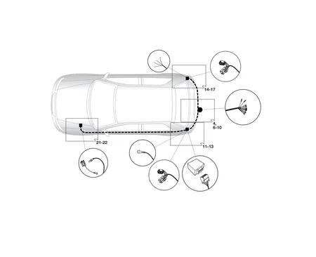 Электрика фаркопа Hak-System (13 pin) для Kia Cee'd 2007-2009 26100524 в 