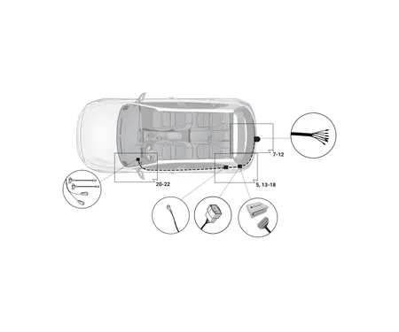 Электрика фаркопа Hak-System (7 pin) для Kia Ceed 2018- 12100579 в 