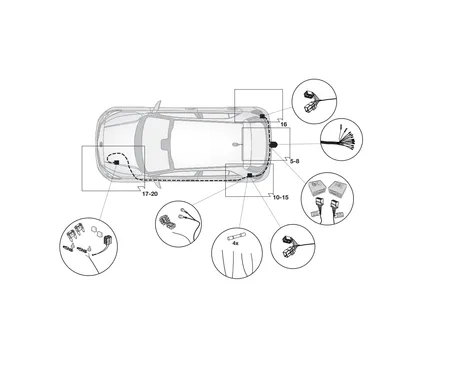 Электрика фаркопа Hak-System (13 pin) для Kia Rio 2017-2021 21100566 в 