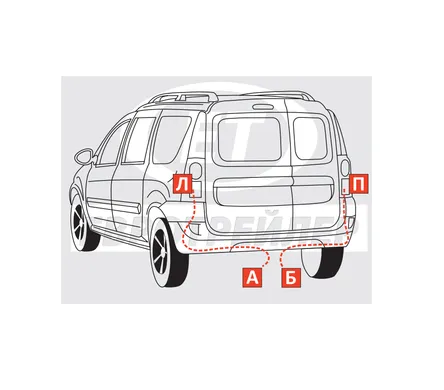 Электрика фаркопа (7 pin) для Lada Largus 2012-2021 101040 в 