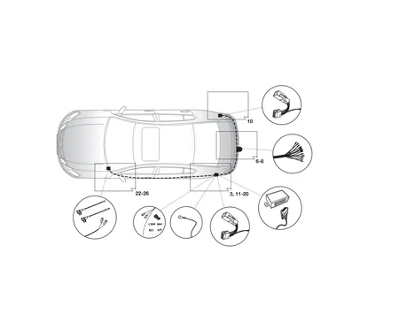 Электрика фаркопа Hak-System (13 pin) для Lexus IS 2013-2016 21670501 в 