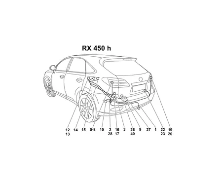 Электрика фаркопа Westfalia (7 pin) для Lexus RX 350 / 450h 05/2009-12/2015 335357300107 в 