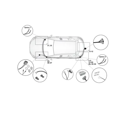 Электрика фаркопа Hak-System (13 pin) для Mazda 2 2015- 26120520 в 