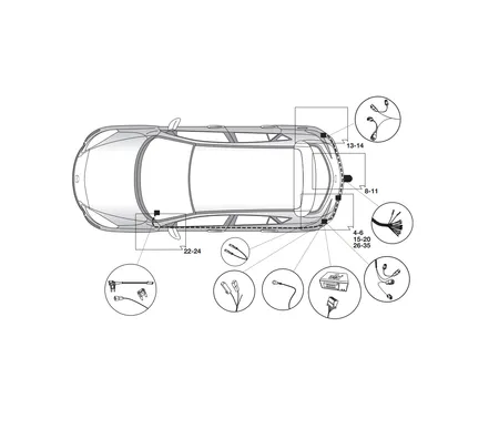 Электрика фаркопа Hak-System (13 pin) для Mazda 3 2013-2019 21120518 в 