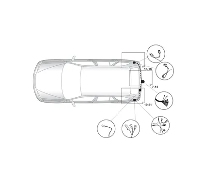 Электрика фаркопа Hak-System (13 pin) для Mazda 6 2002-2008 26120505 в 