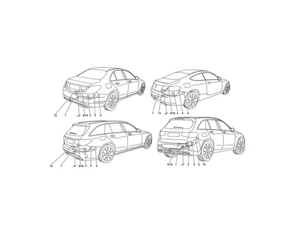 Электрика фаркопа Westfalia (13 pin) для Mercedes GLC 2015-2019 313432300113 в 