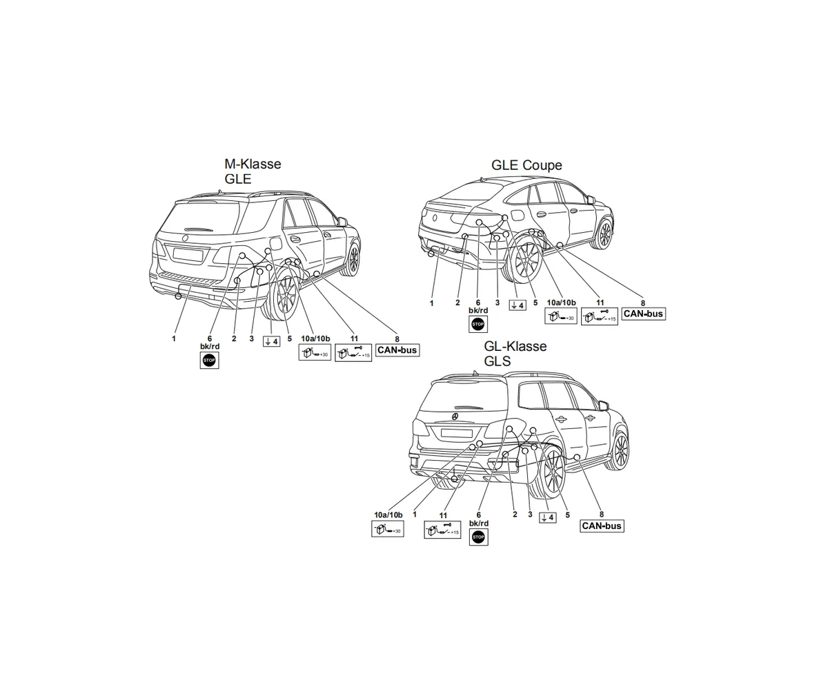 Электрика фаркопа Westfalia (13 pin) для Mercedes GL-class 2012-2016 313430300113 в 