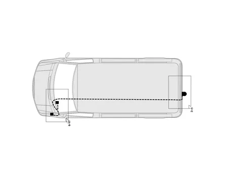 Электрика фаркопа Hak-System (7 pin) для Mercedes Sprinter 2000-2006 16040502 в 