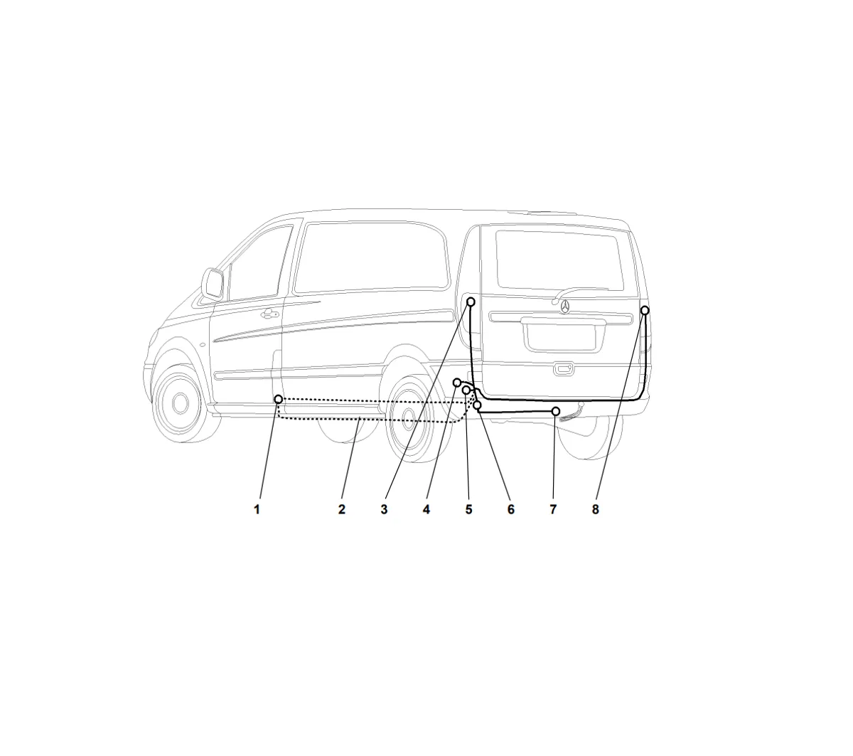 Электрика фаркопа Westfalia (13 pin) для Mercedes Viano 2003-2014 313176300113 в 