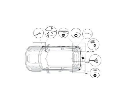 Электрика фаркопа Hak-System (7 pin) для Mini Clubman 2007-2014 12650501 в 