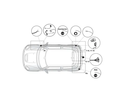 Электрика фаркопа Hak-System (13 pin) для Mini Clubman 2007-2014 21650501 в 