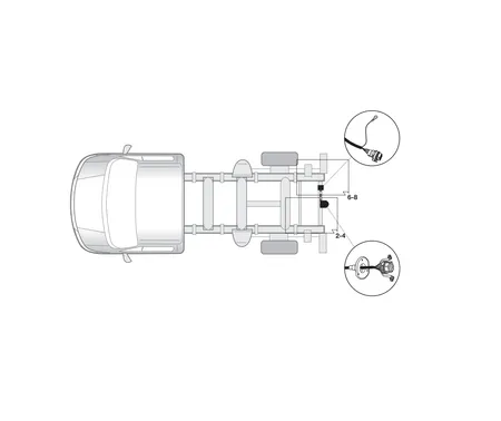 Электрика фаркопа Hak-System (7 pin) для Nissan Interstar 2003-2010 12500518 в 