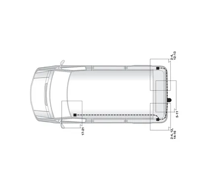 Электрика фаркопа Hak-System (7 pin) для Nissan Interstar 2003-2006 12500508 в 