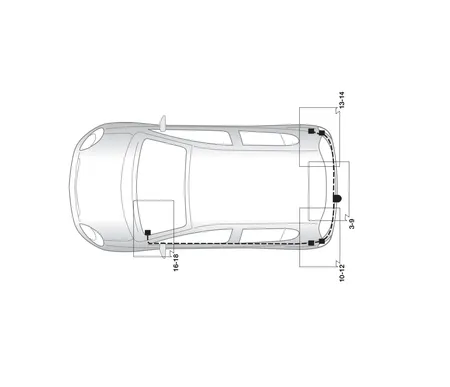 Электрика фаркопа Hak-System (13 pin) для Nissan Note 2006-2013 21140509 в 