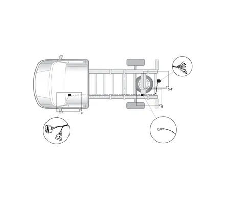 Электрика фаркопа Hak-System (7 pin) для Renault Master 2014- 12500606 в 