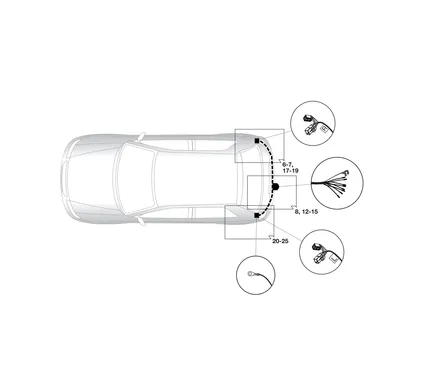 Электрика фаркопа Hak-System (7 pin) для Nissan Pixo 2009-2013 16500526 в 