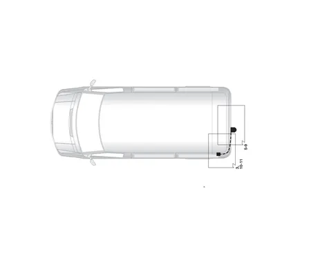 Электрика фаркопа Hak-System (7 pin) для Renault Trafic 2006-2014 12500523 в 