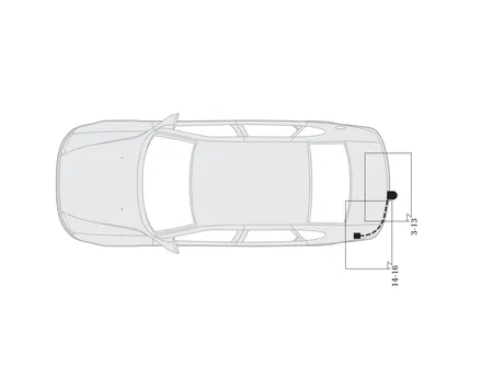 Электрика фаркопа Hak-System (13 pin) для Opel Signum 2003-2008 21150003 в 