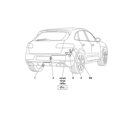 Электрика фаркопа Westfalia (13 pin) для Porsche Macan 04/2014- 327068300113 в 