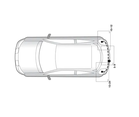 Электрика фаркопа Hak-System (7 pin) для Renault Megane 2006-2008 16180516 в 