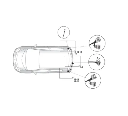 Электрика фаркопа Hak-System (13 pin) для Renault Modus 2008-2012 26180523 в 