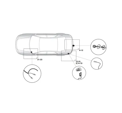 Электрика фаркопа Hak-System (7 pin) для Seat Exeo 2009-2013 12210506 в 