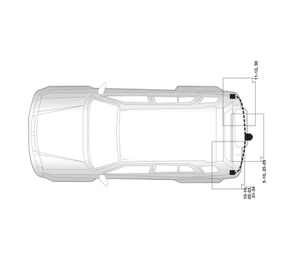 Электрика фаркопа Hak-System (7 pin) для Suzuki Swift 2005-2010 16240510 в 