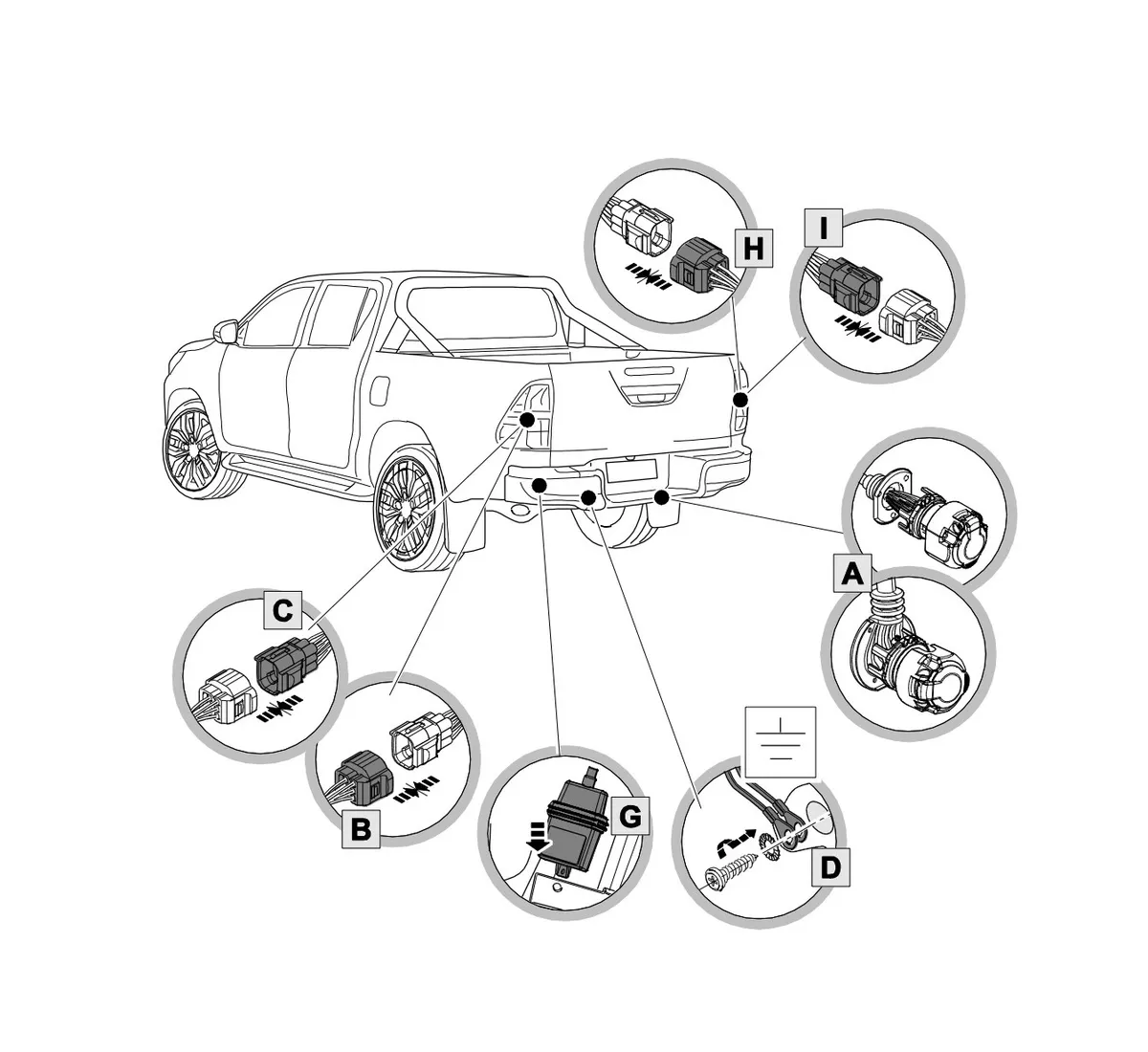 Электрика фаркопа Westfalia (13 pin) для Toyota Hilux 2016- 335456300113 в 