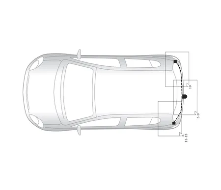 Электрика фаркопа Hak-System (13 pin) для Toyota Yaris 2001-2005 26250509 в 