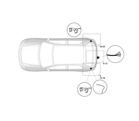 Электрика фаркопа Hak-System (7 pin) для Volkswagen Fox 2005-2011 16270514 в 