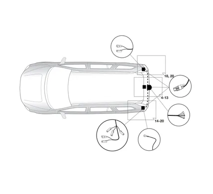 Электрика фаркопа Hak-System (7 pin) для Volvo S60 2000-2004 12260500 в 