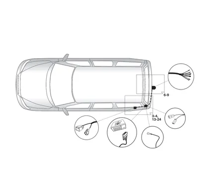 Электрика фаркопа Brink (7 pin) для Volvo V60 2010-2018 759293 в 