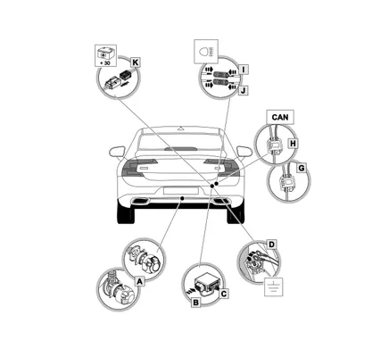 Электрика фаркопа Brink (7 pin) для Volvo S90 2016- 759313 в 