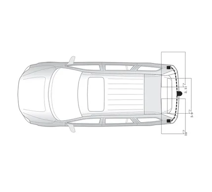 Электрика фаркопа Hak-System (7 pin) для Volvo XC90 2003-2004 12260501 в 