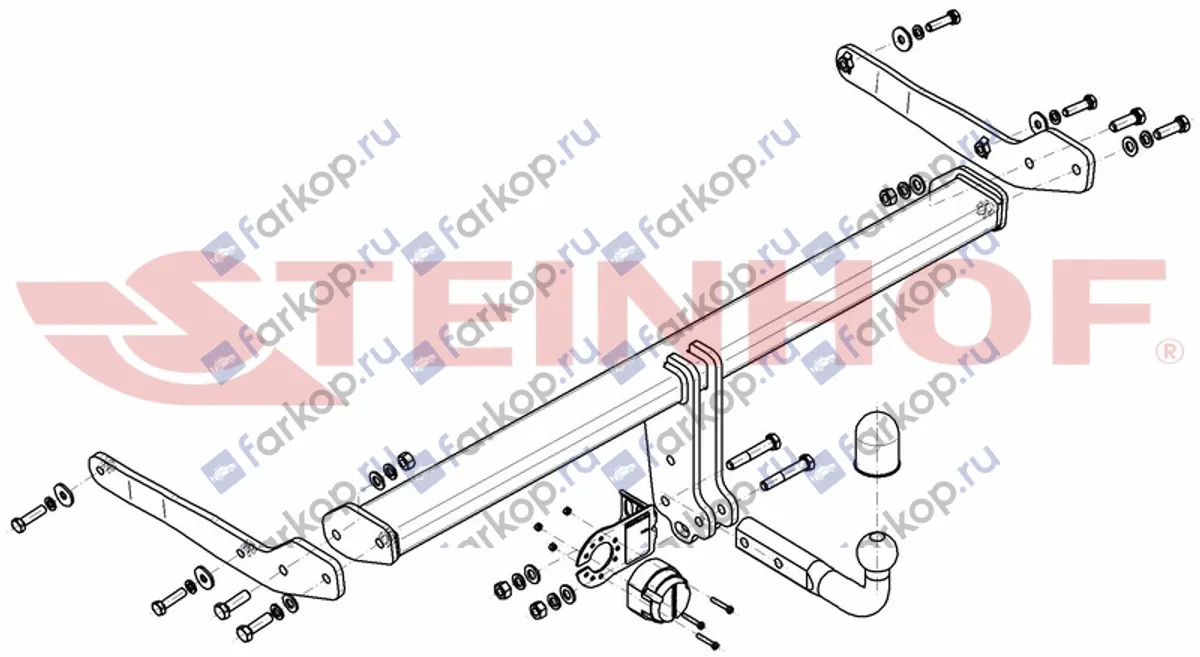 Фаркоп Steinhof для Volkswagen Tiguan 2017- V-154 в 