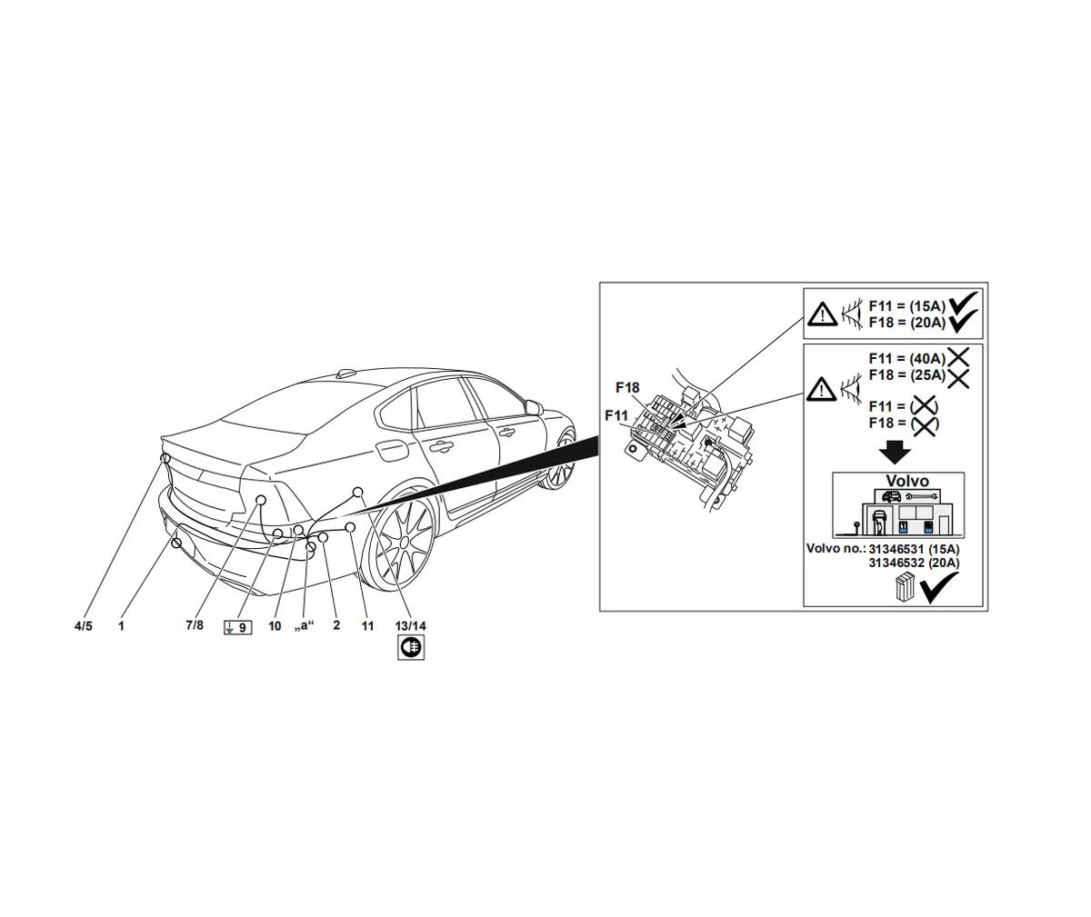 Электрика фаркопа Westfalia (7 pin) для Volvo S90 2016- 320165300107 в 