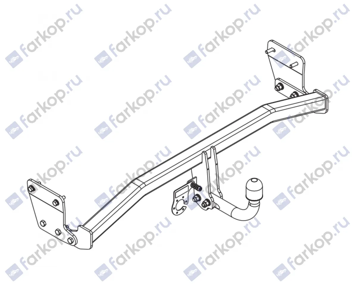 Фаркоп Auto-Hak для Hyundai Elantra 2016-2020 J 73 в 