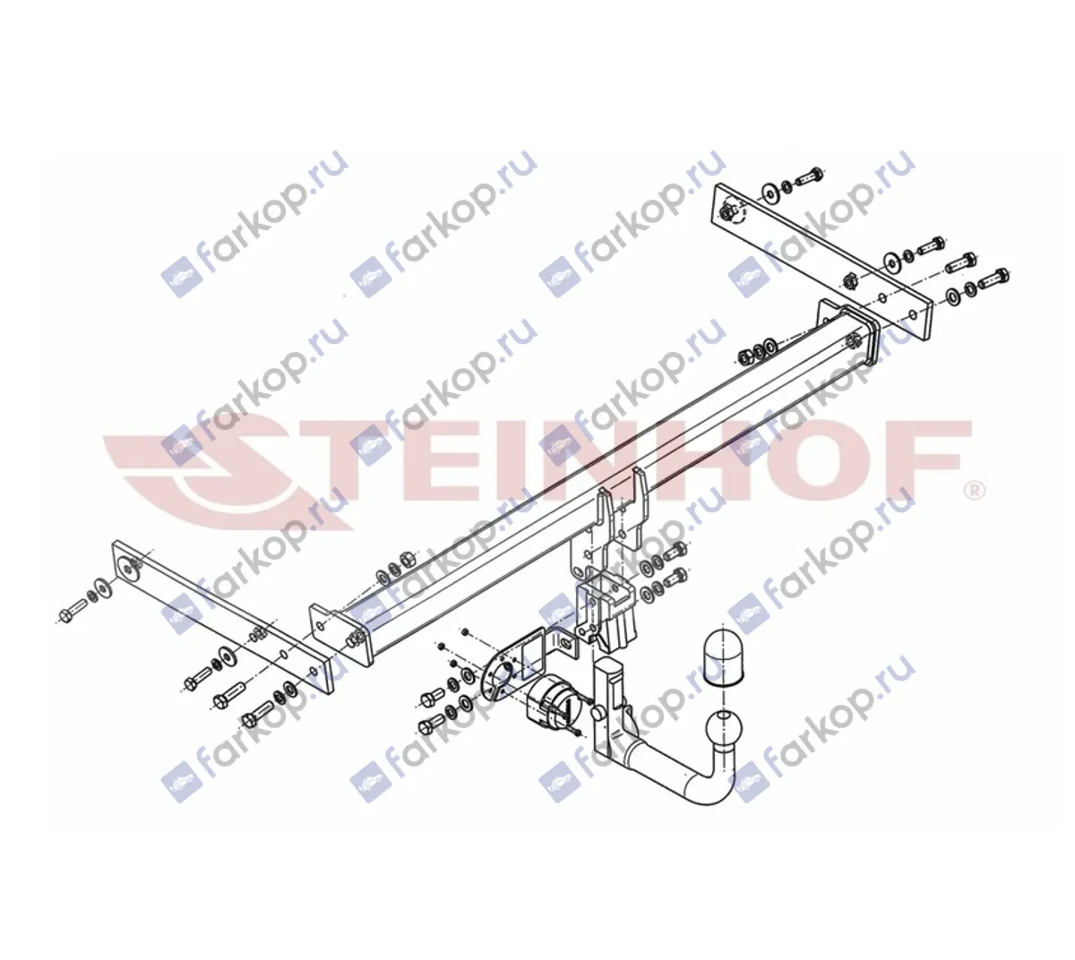 Фаркоп Steinhof для Audi Q3 2011-2018 A-097 в 