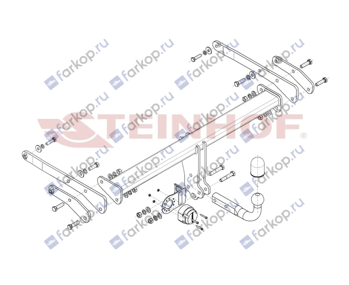 Фаркоп Steinhof для Audi Q5 2017- A-111 в 