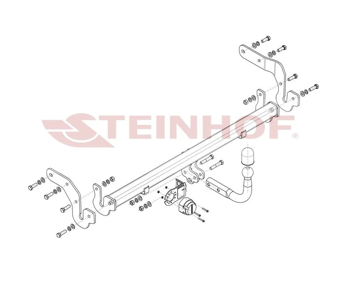 Фаркоп Steinhof для Hyundai Matrix 2001-2010 H-268 в 