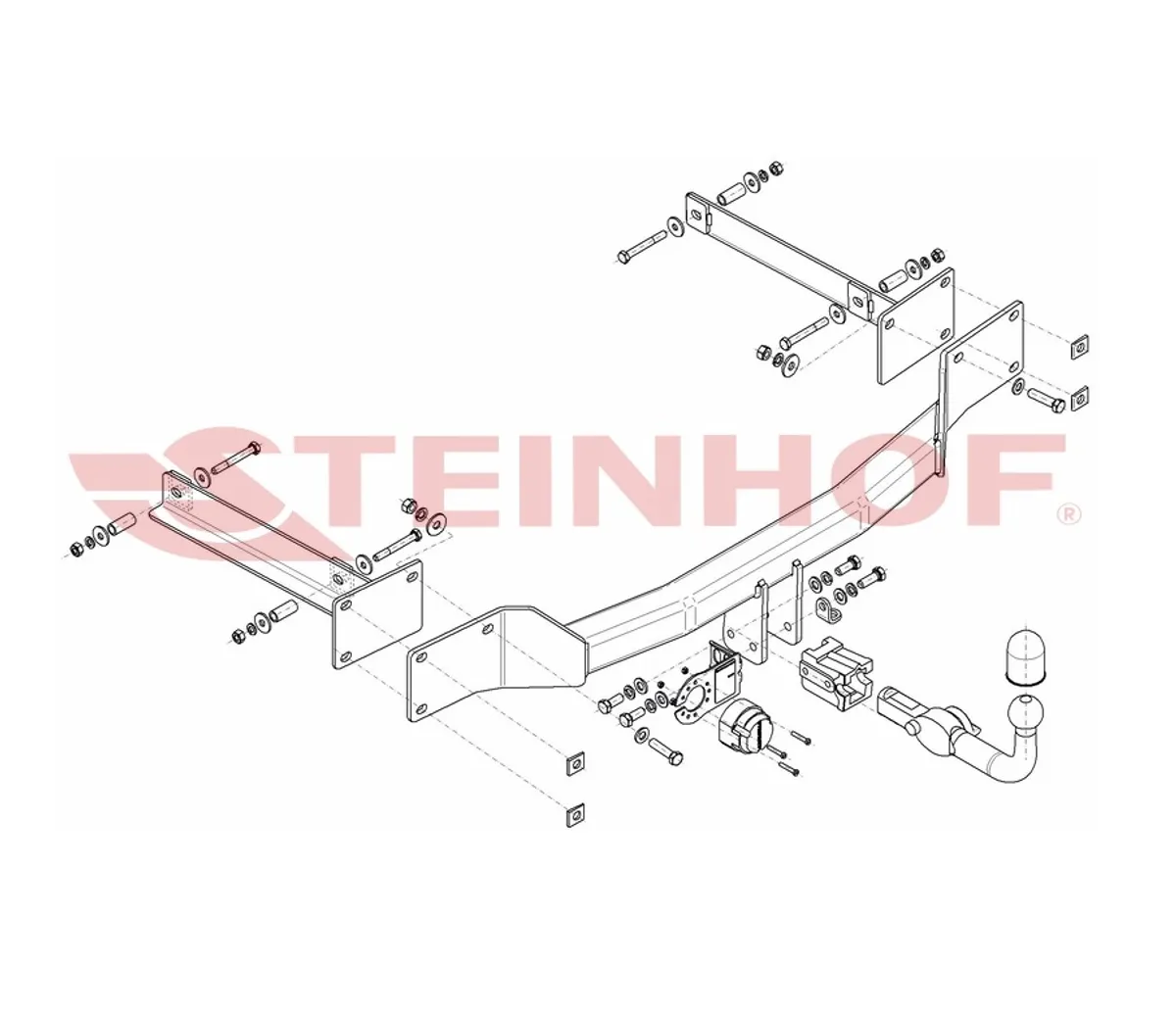 Фаркоп Steinhof для Mercedes S-Class 1998-2005 M-109 в 