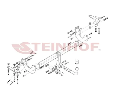 Фаркоп Steinhof для Renault Koleos 2017- R-051 в 