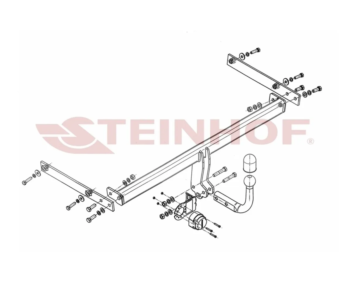 Фаркоп Steinhof для Ford Fiesta 2008-2019 F-247 в 