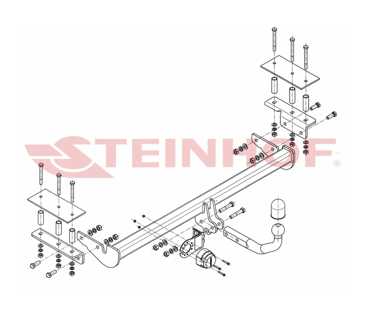 Фаркоп Steinhof для Opel Astra 2008-2012 O-136 в 