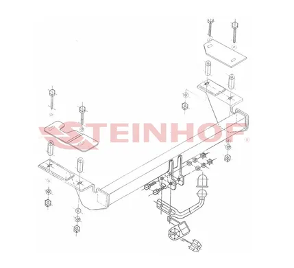 Фаркоп Steinhof для Opel Astra 2004-2014 O-116 в 